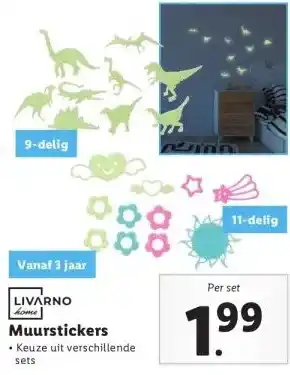 Lidl Muurstickers aanbieding