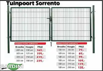 iTEK Tuinpoort Sorrento aanbieding