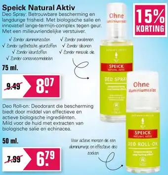 De Online Drogist Speick Natural Aktiv aanbieding