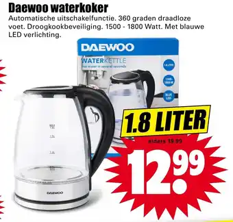 Dirk Daewoo Waterkoker 1.8L aanbieding