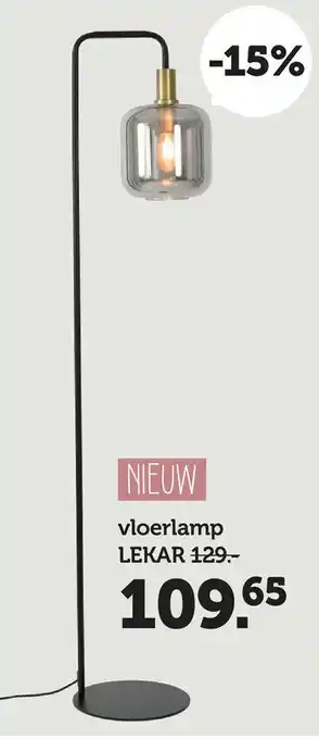 Woonexpress Vloerlamp Lekar aanbieding
