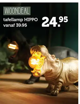 Woonexpress Tafellamp Hippo aanbieding