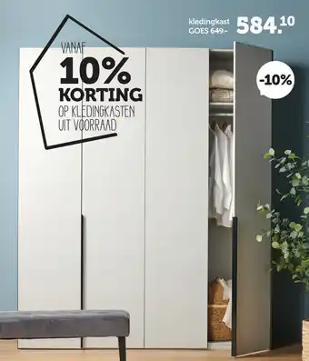 Woonexpress Kledingkast Goes aanbieding