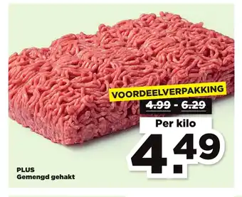 PLUS Gemengd Gehakt per kilo aanbieding