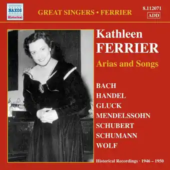 Bol.com Kathleen Ferrier - Great Singers - Arias And Songs (CD) aanbieding