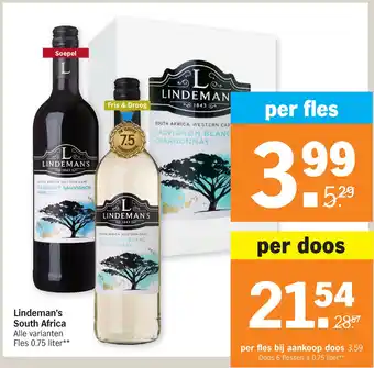 Albert Heijn Lindeman's South Africa aanbieding