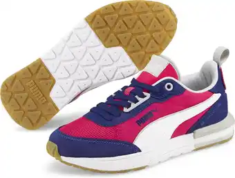 Bol.com PUMA R22 Unisex Sneakers - Beetroot Purple/White/Limoges/Gum - Maat 37 aanbieding