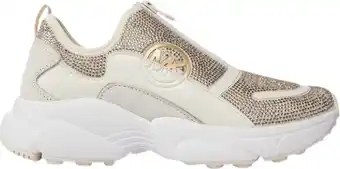 Bol.com Michael Kors Sami Zip Trainer Dames Sneakers - Cream - Maat 38 aanbieding