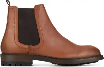 Bol.com PS Poelman HOMBRE Heren Chelsea Laarzen - Cognac Bruin - Maat 45 aanbieding