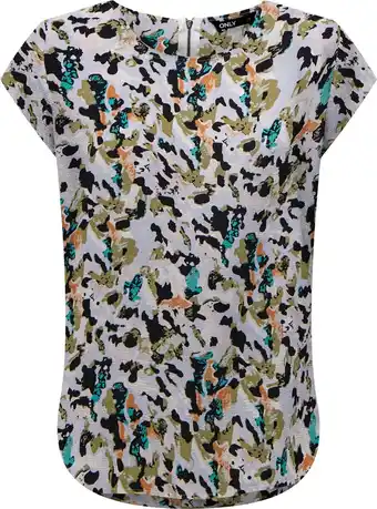 Bol.com Only T-shirt Onlvic S/s Aop Top Noos Ptm 15161116 Arabesque/zoe Dames Maat - 34 aanbieding