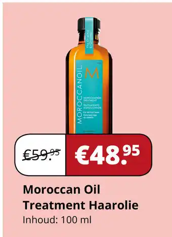 Voordeeldrogisterij Moroccan Oil Treatment haarolie 100ml aanbieding