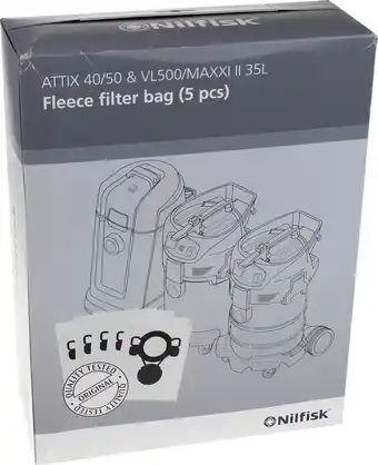 Bol.com Nilfisk Attix 40 / 50 & VL500/MAXXI II 35L stofzuigerzakken Origineel aanbieding