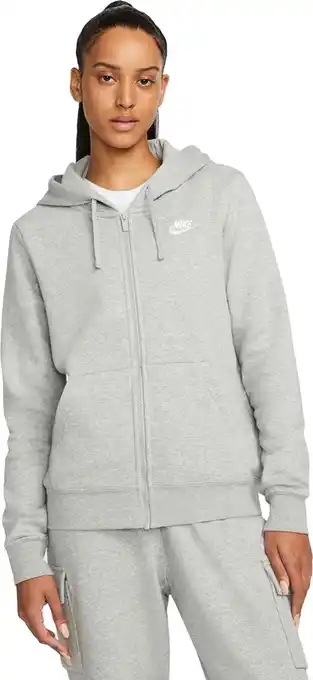 Bol.com Nike W NSW CLUB FLC FZ HOODIE STD Dames Vest - Maat M aanbieding