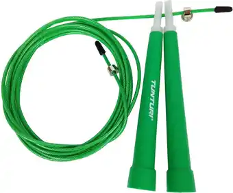 Bol.com Tunturi Verstelbaar Speed Rope -Springtouw - Sport springtouw - Fitness springtouw - Groen - Incl. gratis fitness app aanbieding