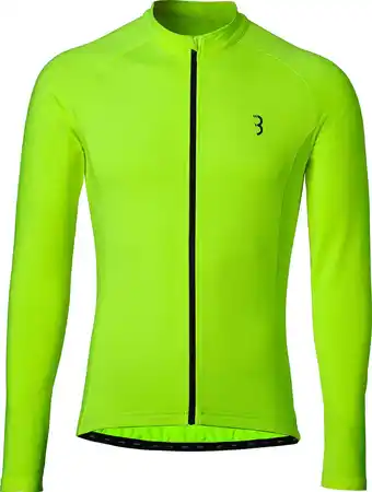 Bol.com BBB Cycling Transition Fietsshirt Heren Lange Mouwen - Wielrenshirt - Fiets Shirt - 10-15 Cº - Neon Geel - Maat XXL aanbieding