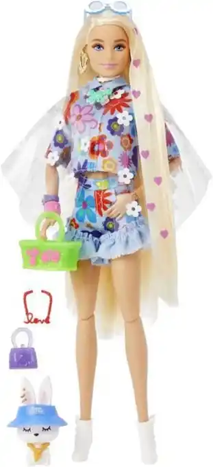 Bol.com Barbie Extra Pop - Flower Power - Barbiepop aanbieding