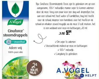 De Online Drogist Cinuforce stoomdruppels aanbieding