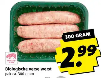 Boni Biologische verse worst aanbieding