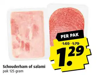 Boni Schouderham of salami aanbieding