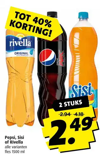 Boni Pepsi, Sisi of Rivella aanbieding