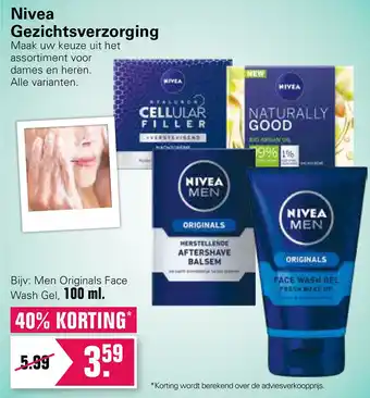 De Online Drogist Nivea Gezichtsverzorging 100 ml aanbieding