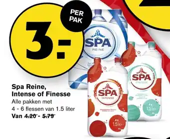 Hoogvliet Spa reine, intense of finesse 4/6*1.5L aanbieding