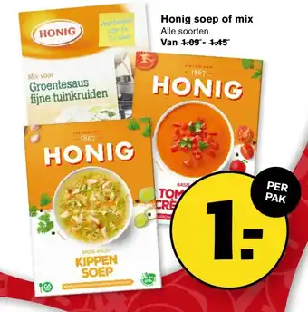 Hoogvliet Honig soep of mix aanbieding