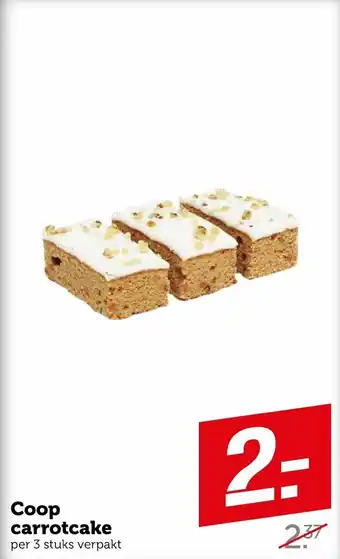 Coop Coop carrotcake aanbieding