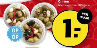 Hoogvliet Olijven 100g aanbieding