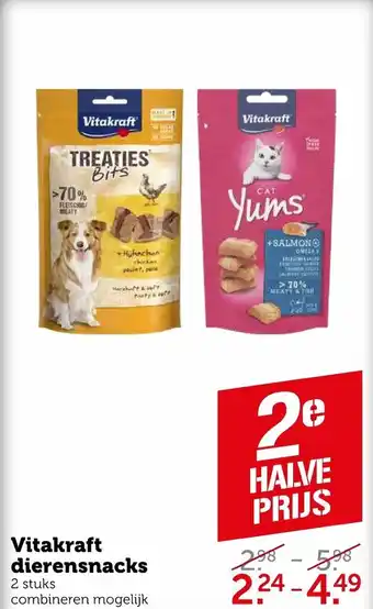 Coop Vitakraft dierensnacks aanbieding