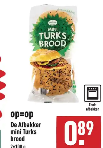 ALDI De Afbakker mini Turks brood pod aanbieding