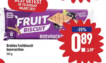 ALDI Brekies fruitbiscuit bosvruchten aanbieding