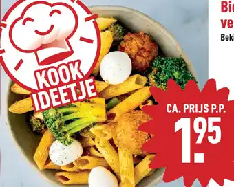 ALDI Biologische pasta met broccoli, vegan balletjes en mozzarella aanbieding