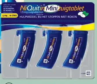 Etos NiQuitin minizuigtabletten 1.5 mg aanbieding