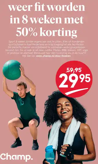 Etos weer fit worden in 8 weken met 50% korting aanbieding