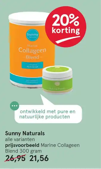 Etos Sunny Naturals aanbieding