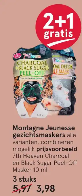 Etos Montagne Jeunesse gezichtsmaskers aanbieding