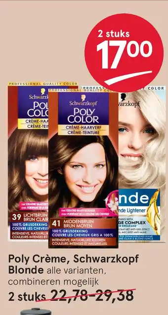 Etos Poly Crème, Schwarzkopf Blonde alle yarianten, aanbieding