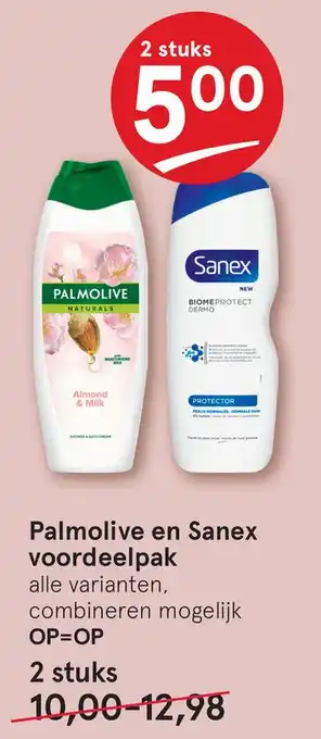 Etos Palmolive en Sanex voordeelpak aanbieding