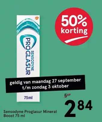 Etos Sensodyne Proglasur Mineral Boost 75 ml aanbieding