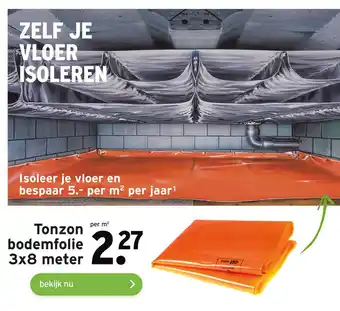 GAMMA Tonzon bodemfolie 3x8 meter aanbieding