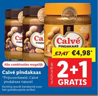 Lidl Calvé Pindakaas aanbieding