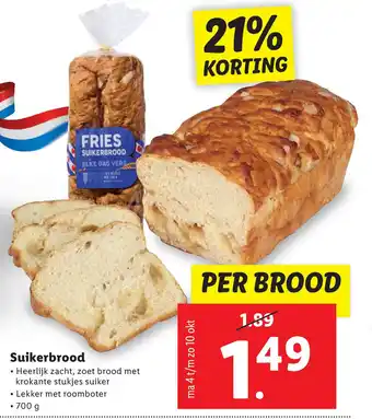 Lidl Suikerbrood aanbieding