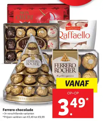 Lidl Ferrero chocolade aanbieding