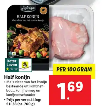 Lidl Half konijn aanbieding