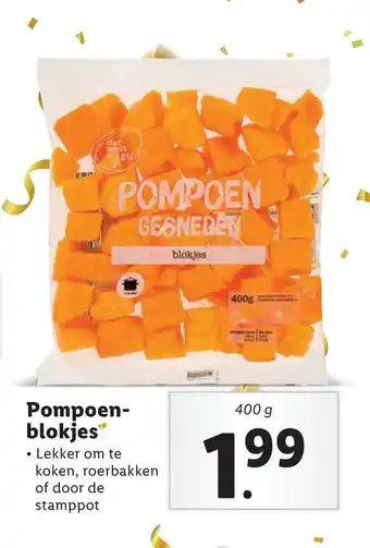 Lidl Pompoenblokjes aanbieding