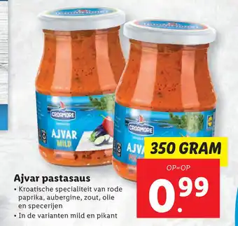 Lidl Ajvar pastasaus aanbieding