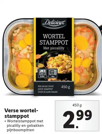 Lidl Verse wortelstamppot aanbieding