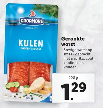 Lidl Gerookte worst aanbieding