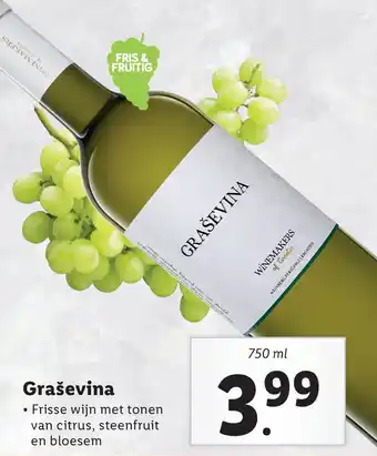 Lidl Graševina aanbieding